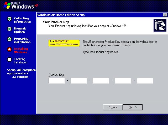 advanced get for windows xp security key
